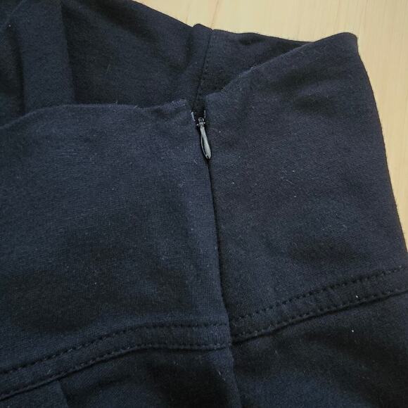 Theory Womens Figuero Craze Tulip Balloon Knit Pleated Skirt Black Size 8 - Picture 4 of 9